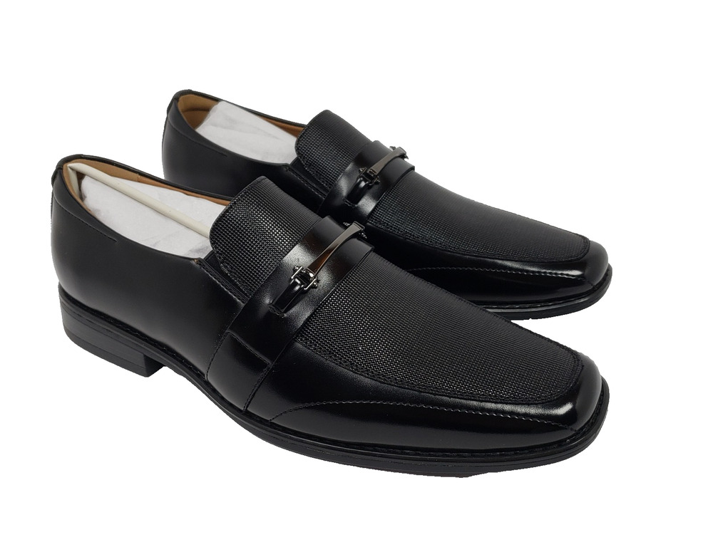 Robert David Sent Mens Size 12 Black Slip On Dress Formal Horsebit Loafer Shoes